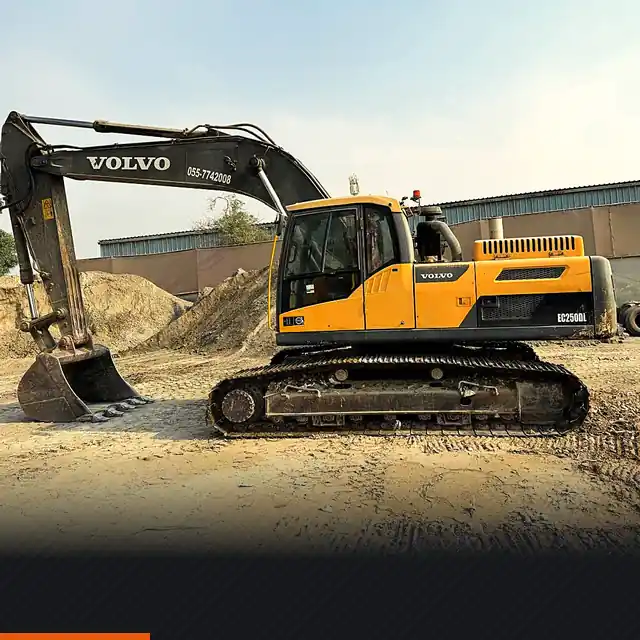 Excavator on site
